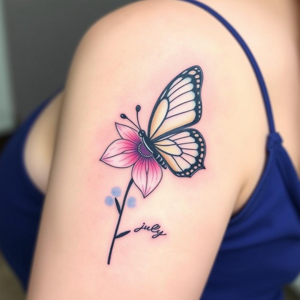 Butterfly and Flower Combinations