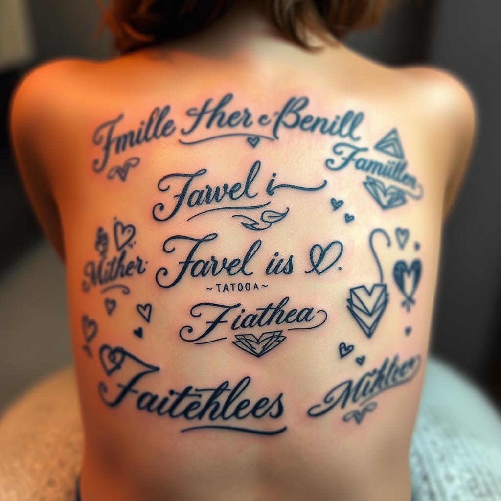 Children's Names Tattoo Designs