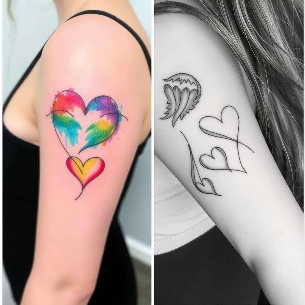 Color vs Black and Grey Friend Tattoo Color vs Black and Grey Friend Tattoo