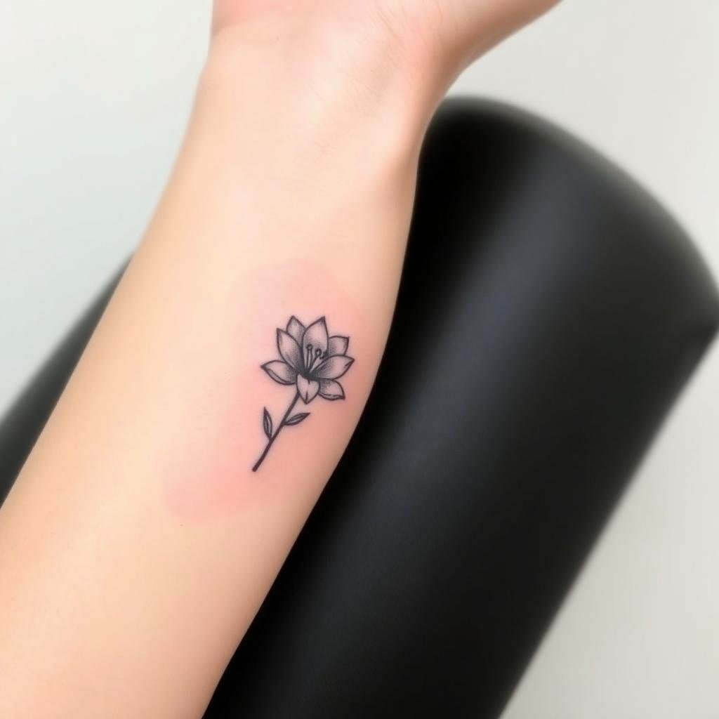Custom July Birth Flower Tattoo Ideas