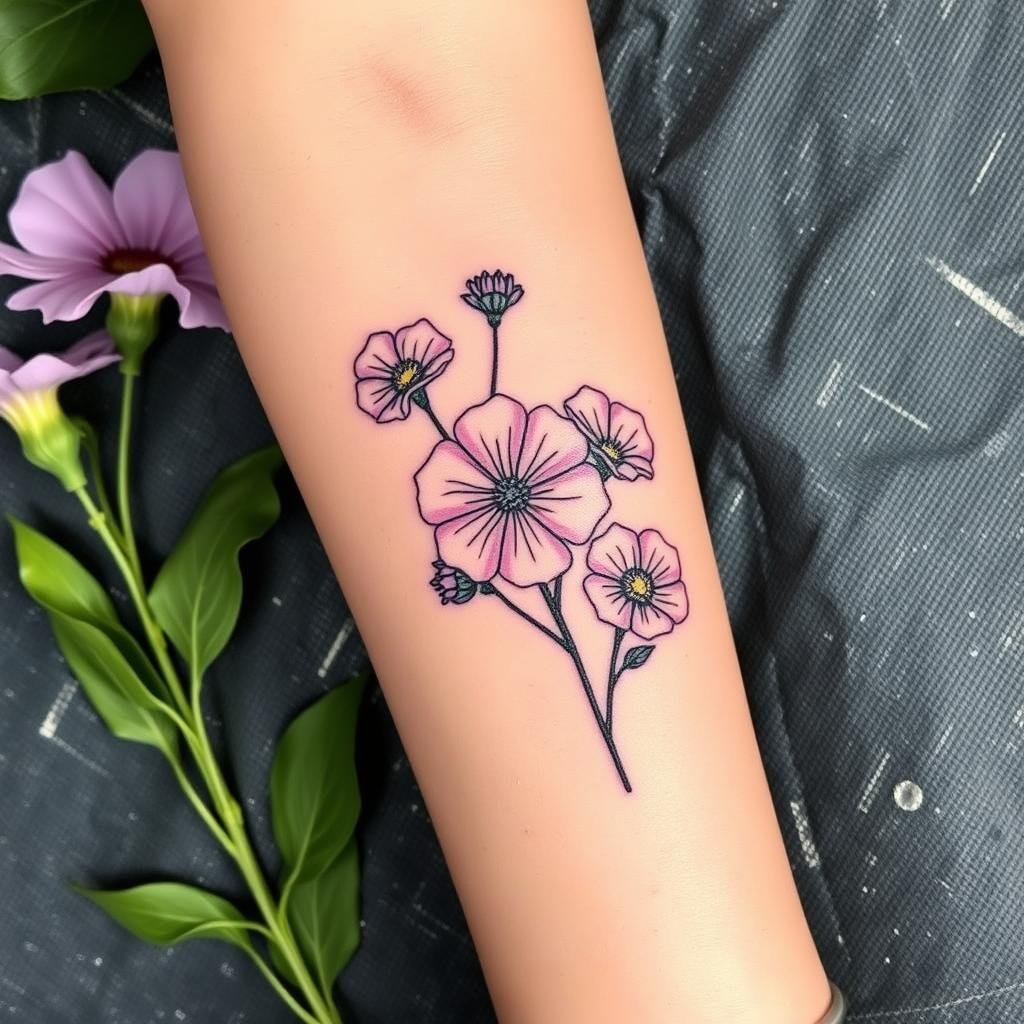 Customizing Your September Birth Flower Design 2 Customizing Your September Birth Flower Design 2