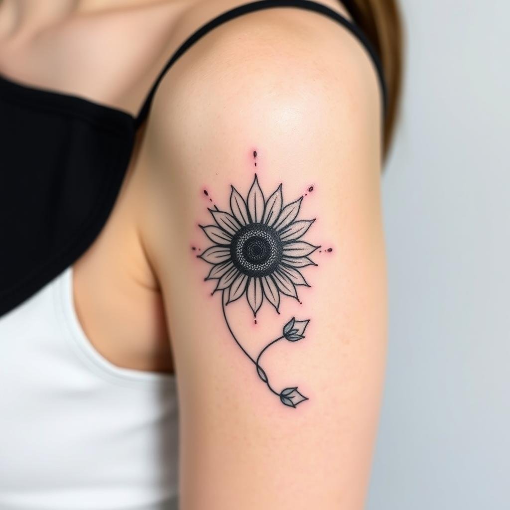 Floral Sun Protection Motifs tattoo Floral Sun Protection Motifs tattoo