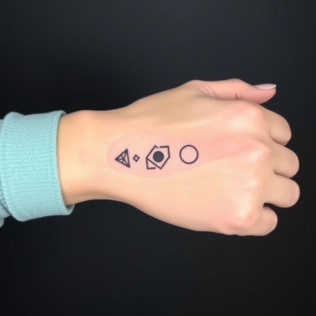 Geometric tattoo Geometric tattoo