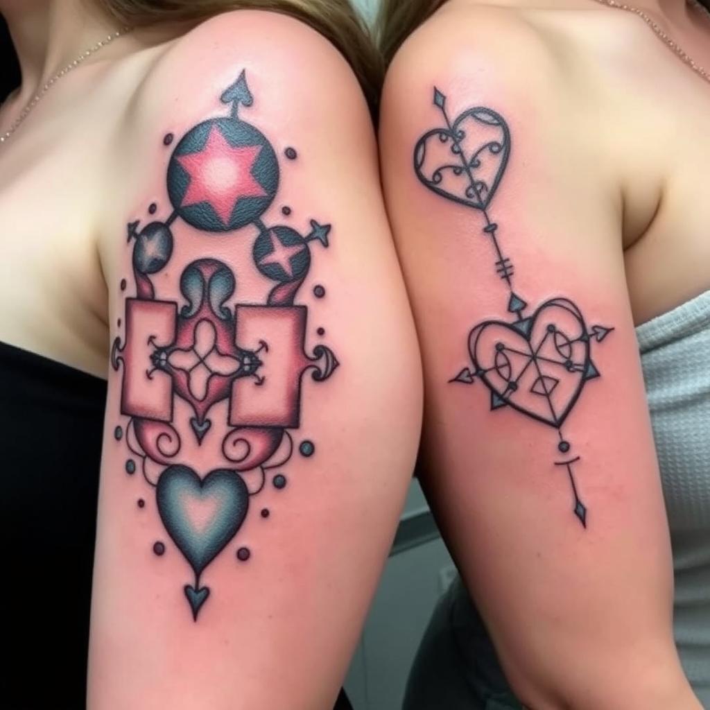 Matching Sister-Style Tattoo Matching Sister-Style Tattoo