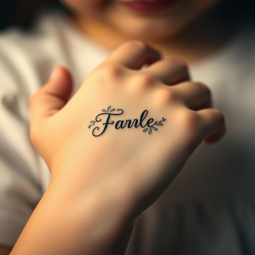 Meaningful Child Tattoos Design