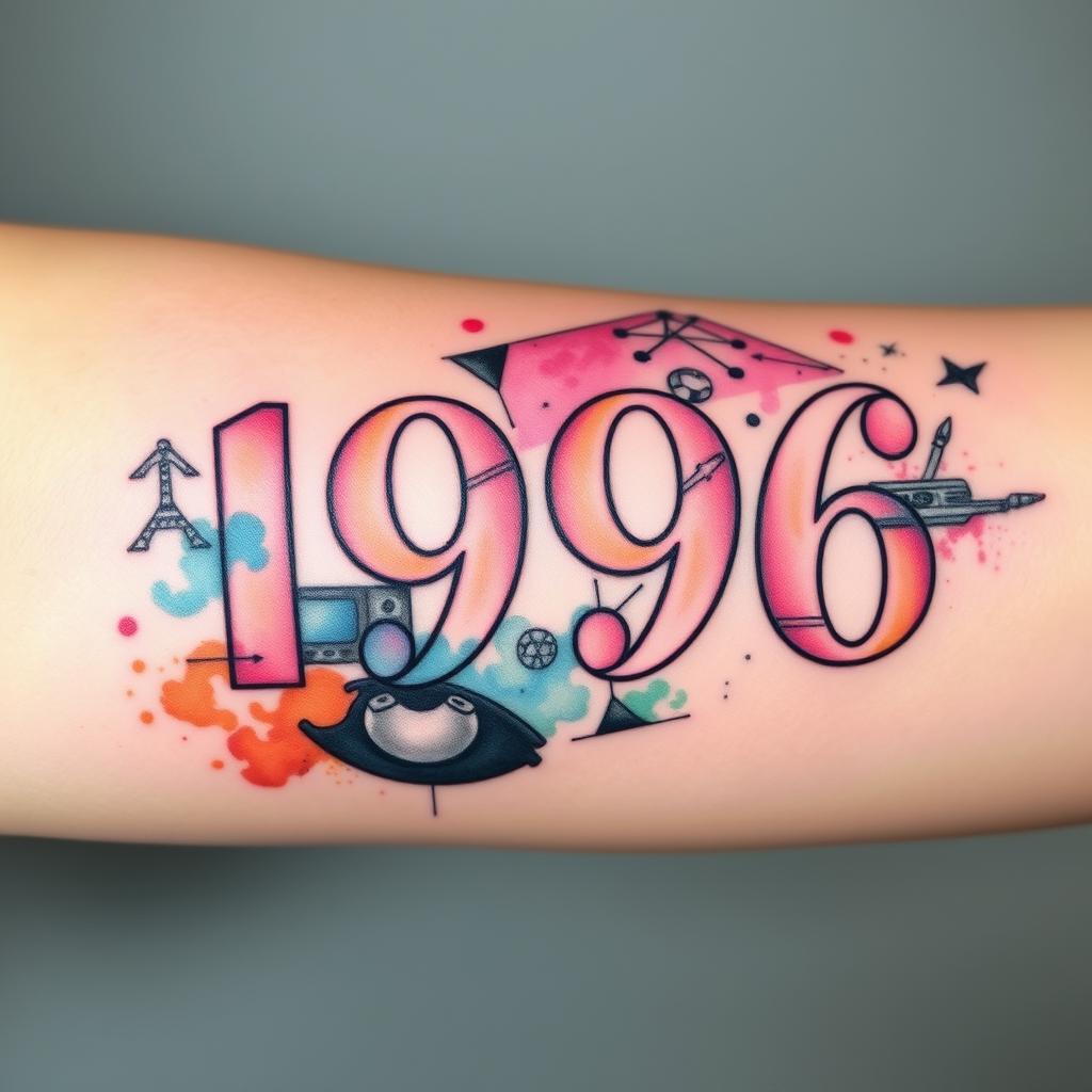 Mixed Media Approaches to Birth Year Tattoo