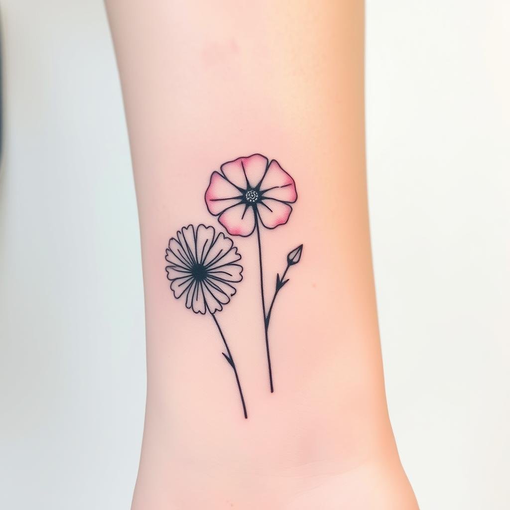 Modern Interpretations of September Birth Flower Tattoo 2 Modern Interpretations of September Birth Flower Tattoo 2