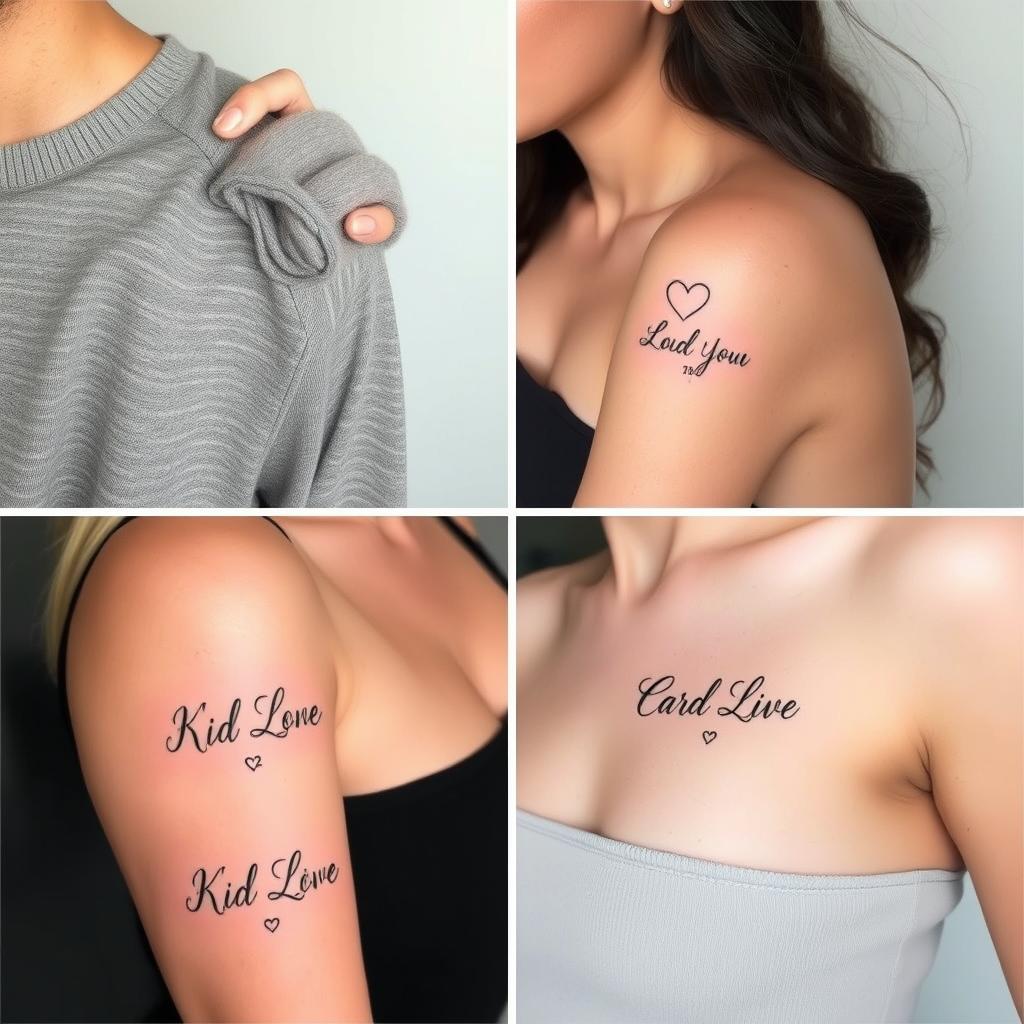Modern Stylized Name Body Art
