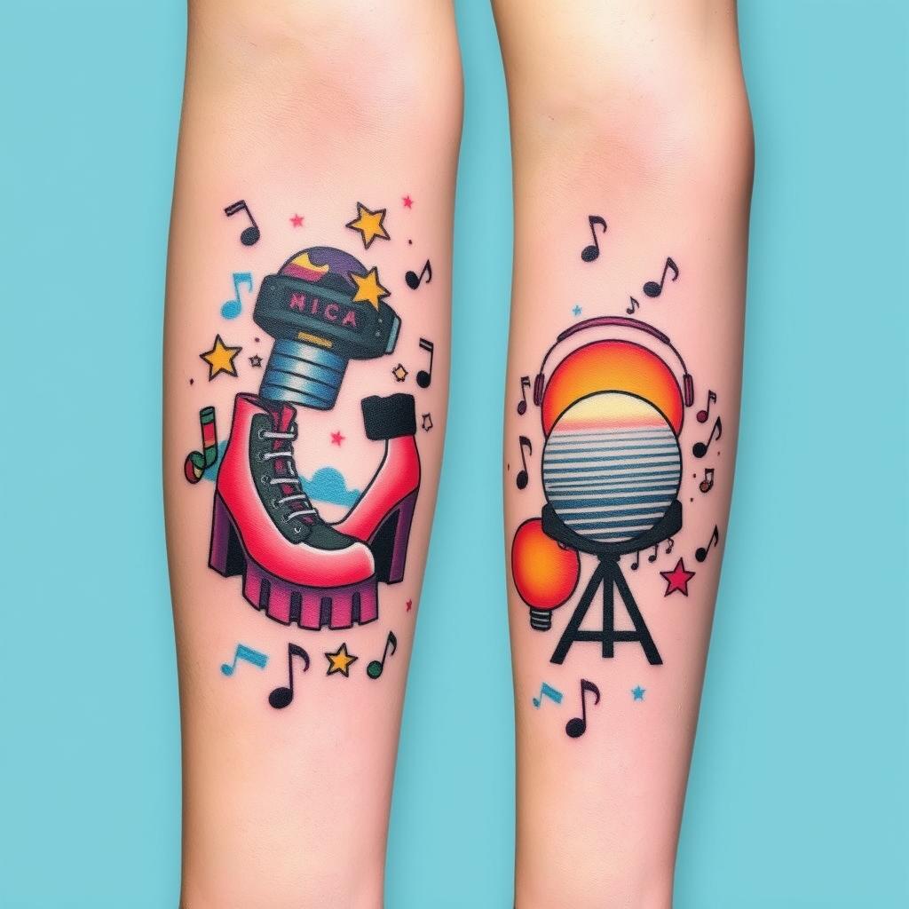 Music and Fashion Influences tattoo of 1997