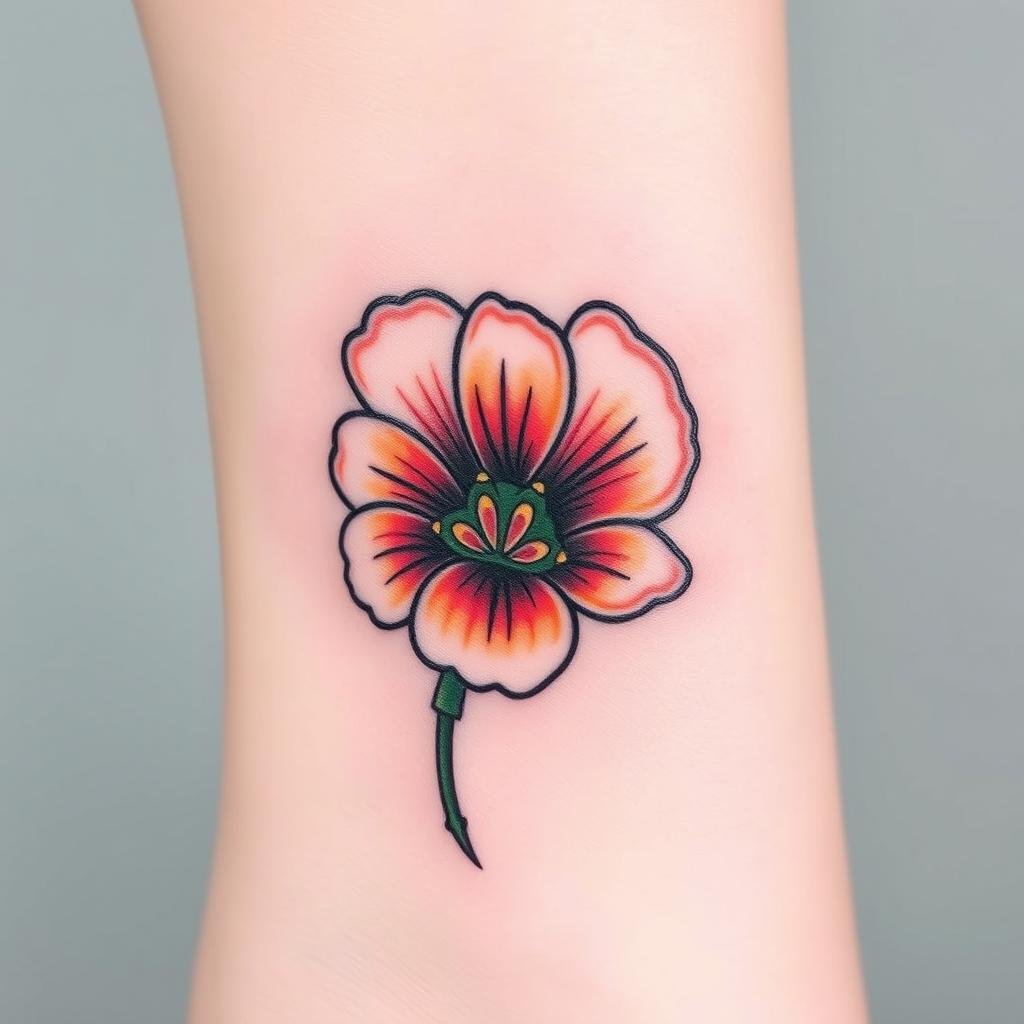 Neo-Traditional August Botanical Designs
