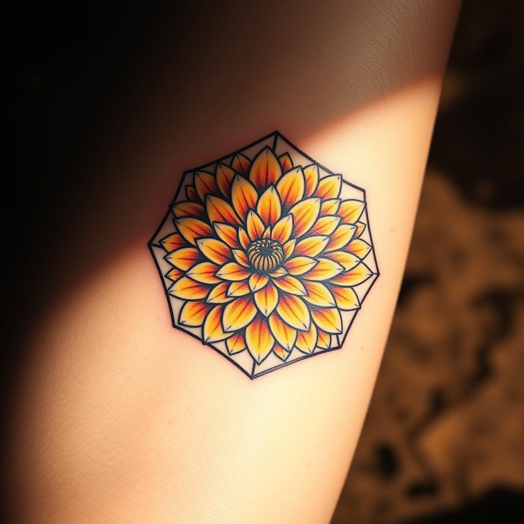 November Birth Flower Tattoo for Men November Birth Flower Tattoo for Men