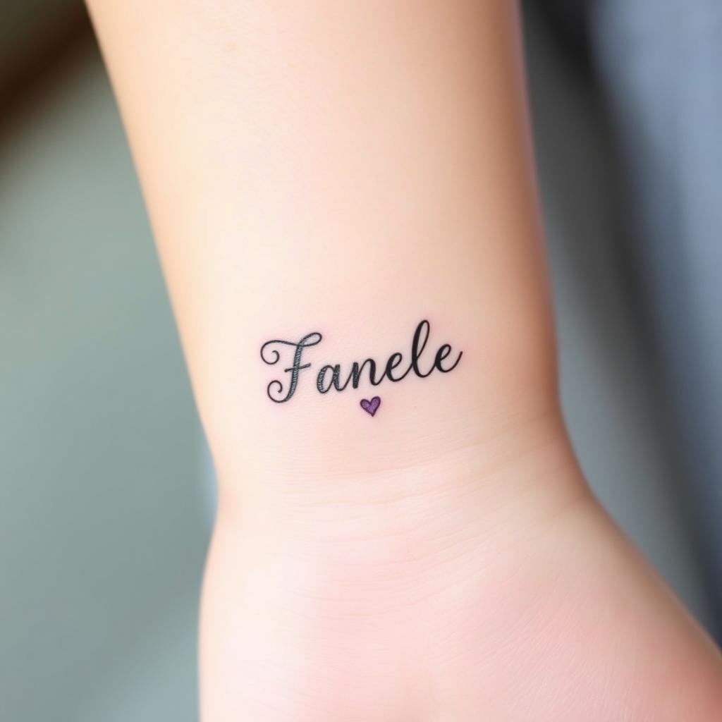Placement Options for Kid Name Tattoo