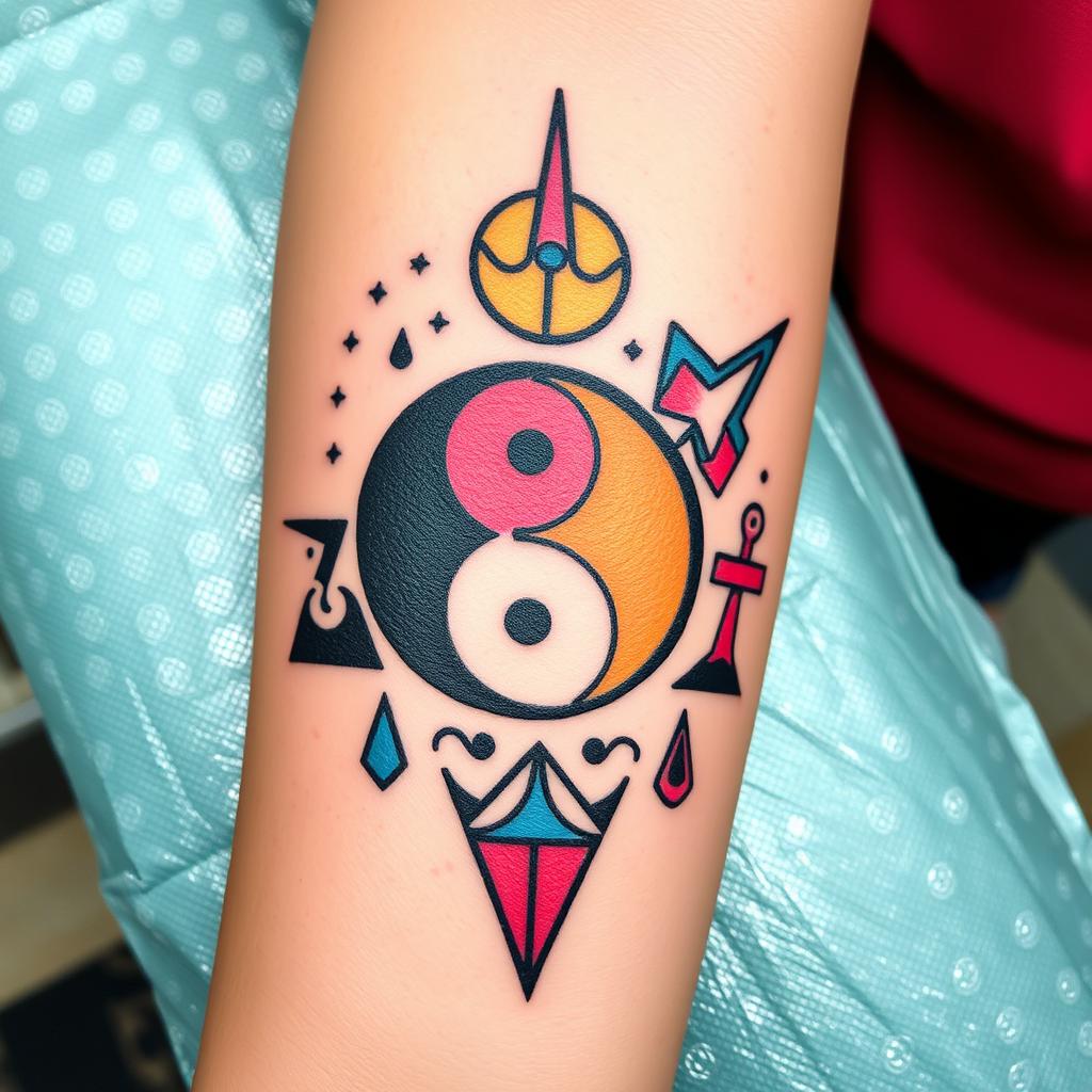 Popular 90s Symbols tattoo