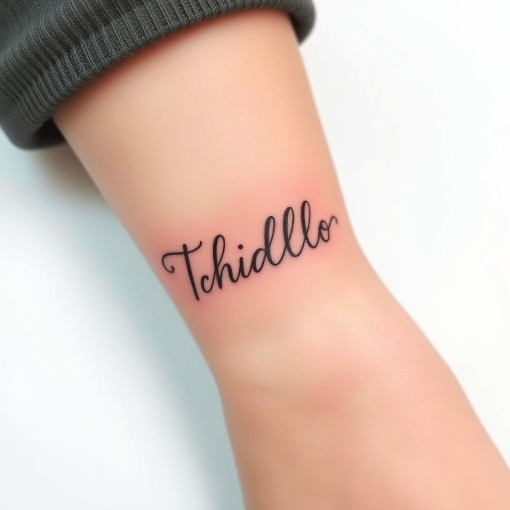 Popular Kid Name Tattoo