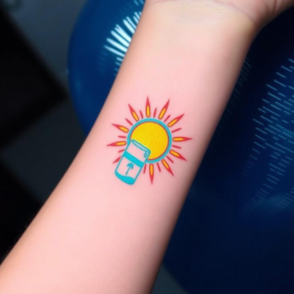 Popular Sunscreen Tattoo Popular Sunscreen Tattoo