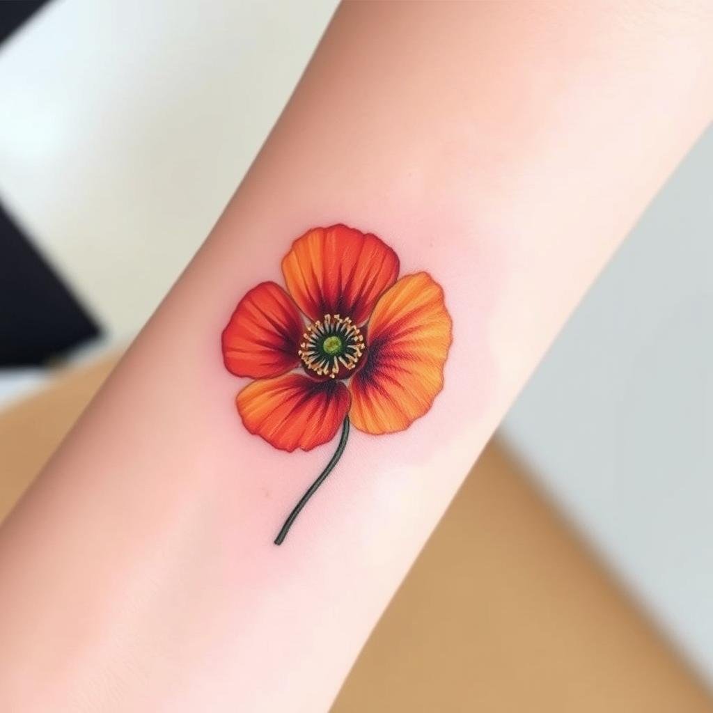 Seasonal Considerations for August Birth Flower Tattoo 2