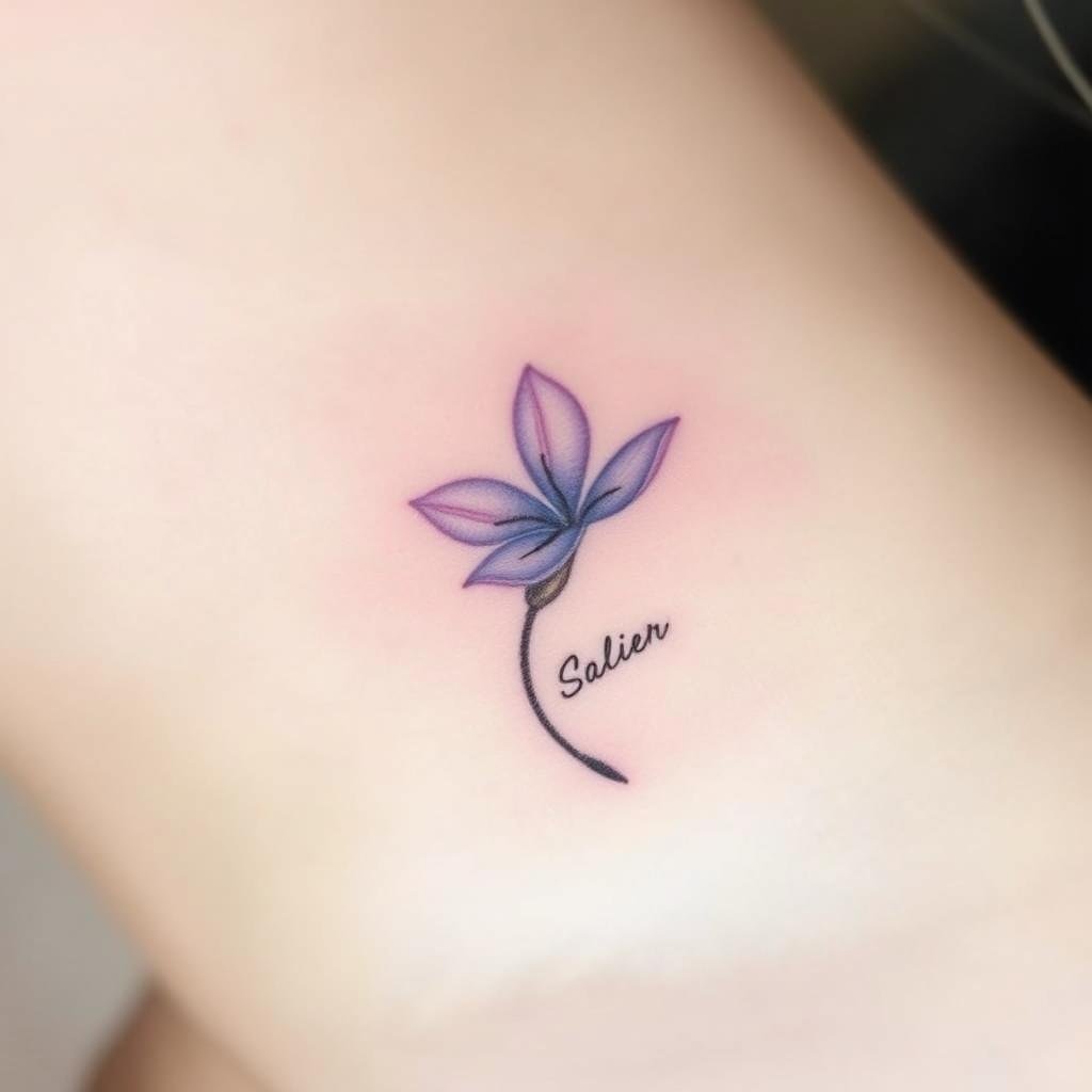 September Flower Tattoos with Dates and Names September Flower Tattoos with Dates and Names