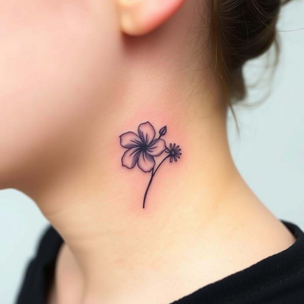 September's Birth Flowers Tattoo September's Birth Flowers Tattoo