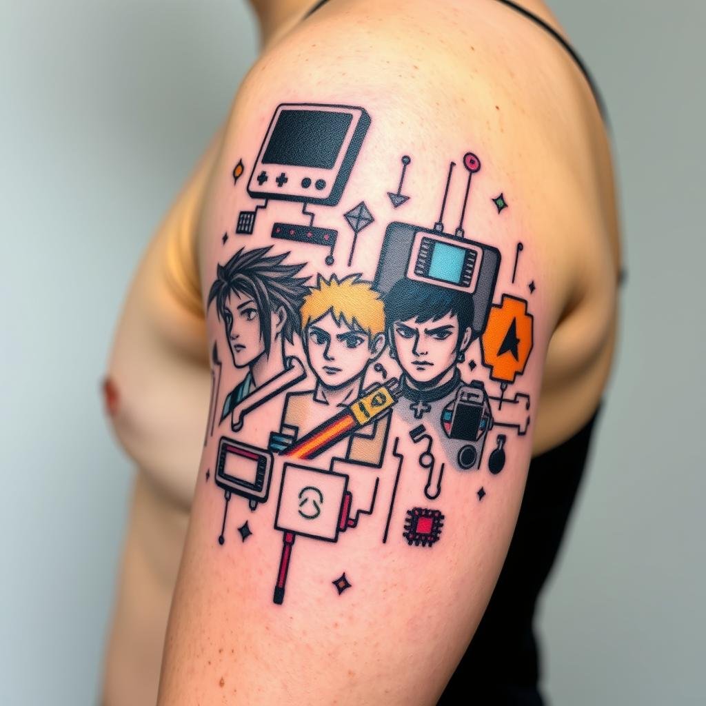 Video Game and Tech-Inspired Tattoos from 1995