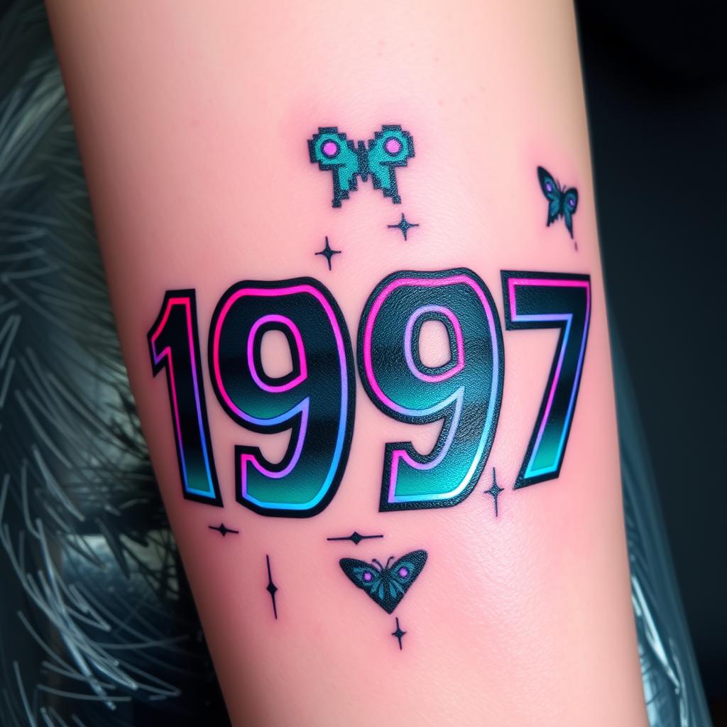Y2K Aesthetic Tattoo Design