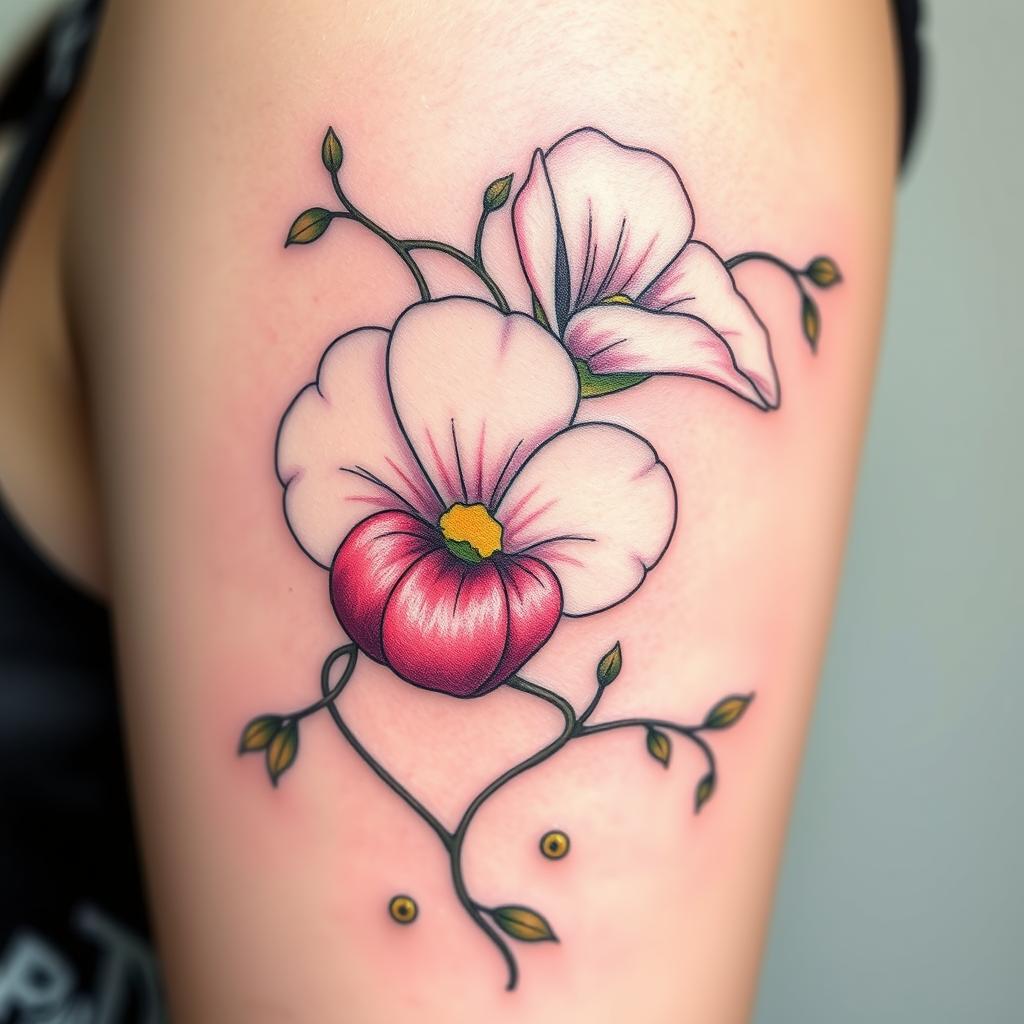 April Birth Flower Tattoo Design Ideas