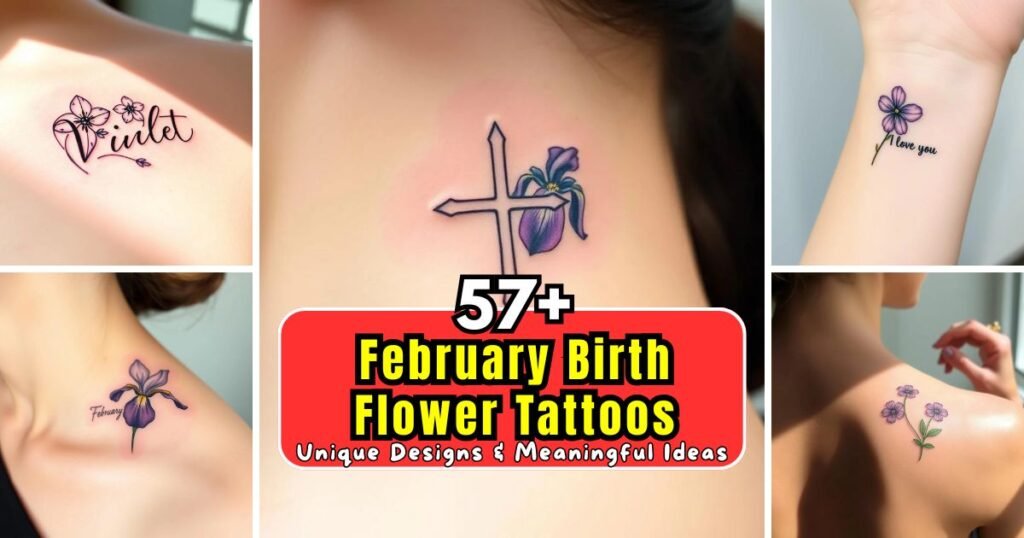 February Birth Flower Tattoos