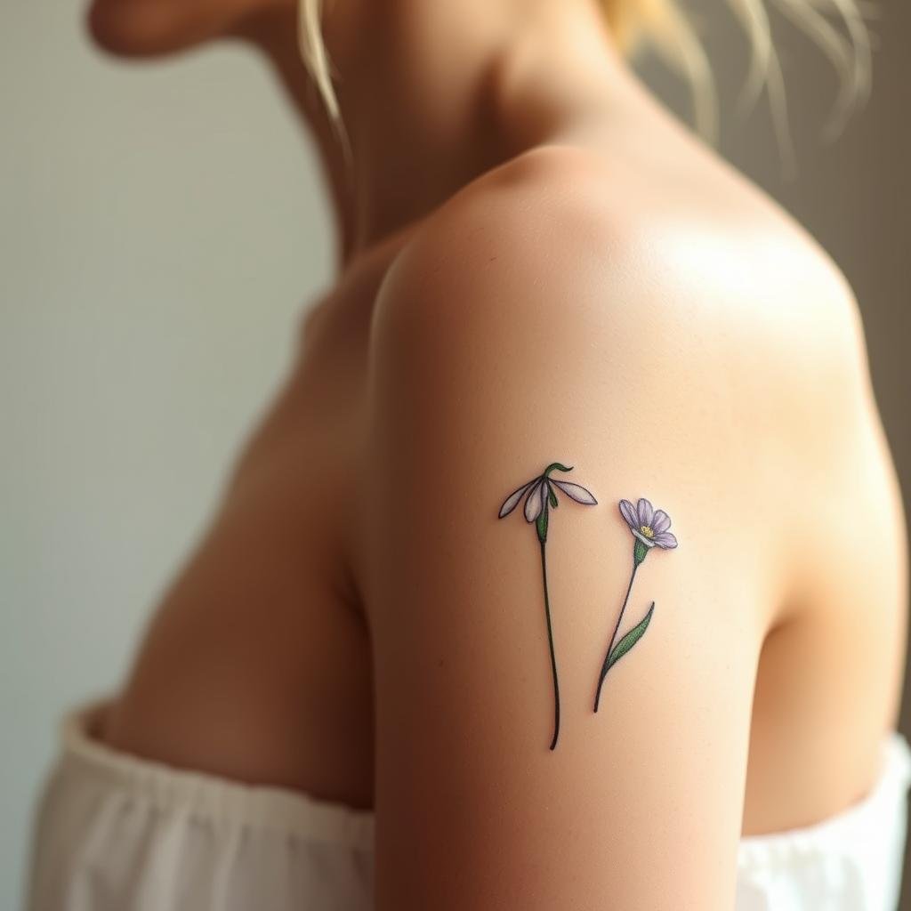 February Birth Flower Tattoos for Females February Birth Flower Tattoos for Females