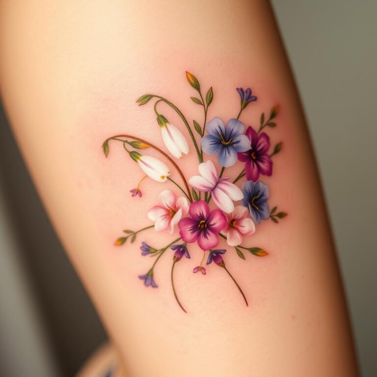Celebrate Your Birthday with January Birth Flower Tattoos