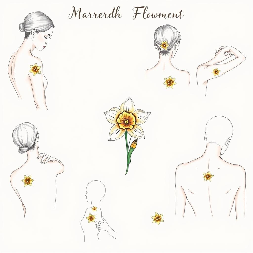 March Birth Flower Tattoo Placement Options