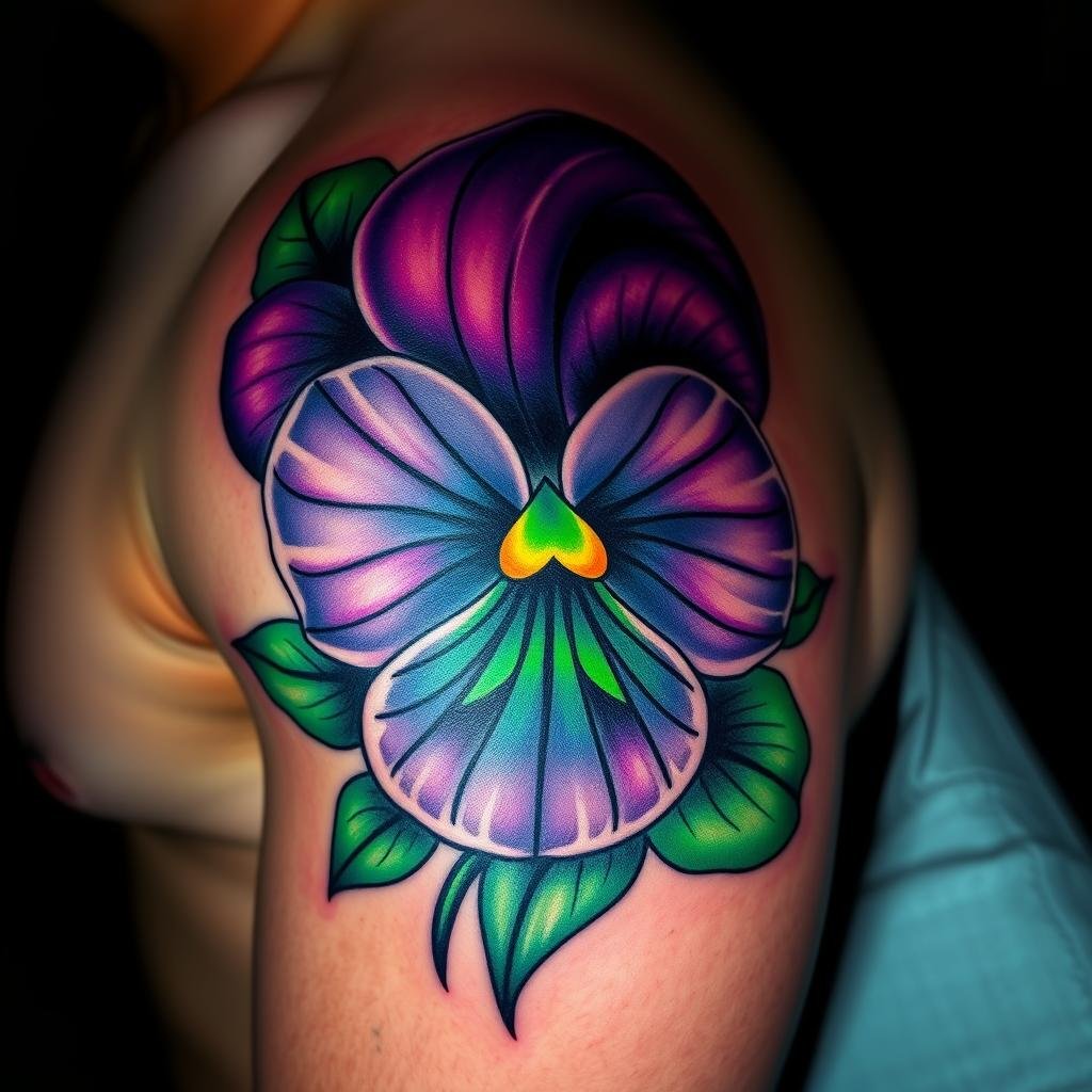 Masculine February Birth Flower Tattoo Design Masculine February Birth Flower Tattoo Design