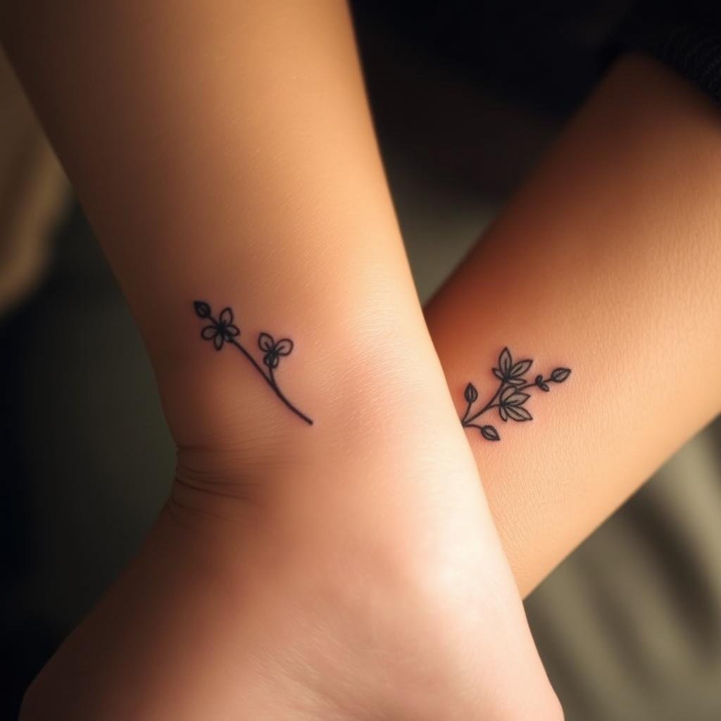 Matching Memorial Tattoos for Siblings