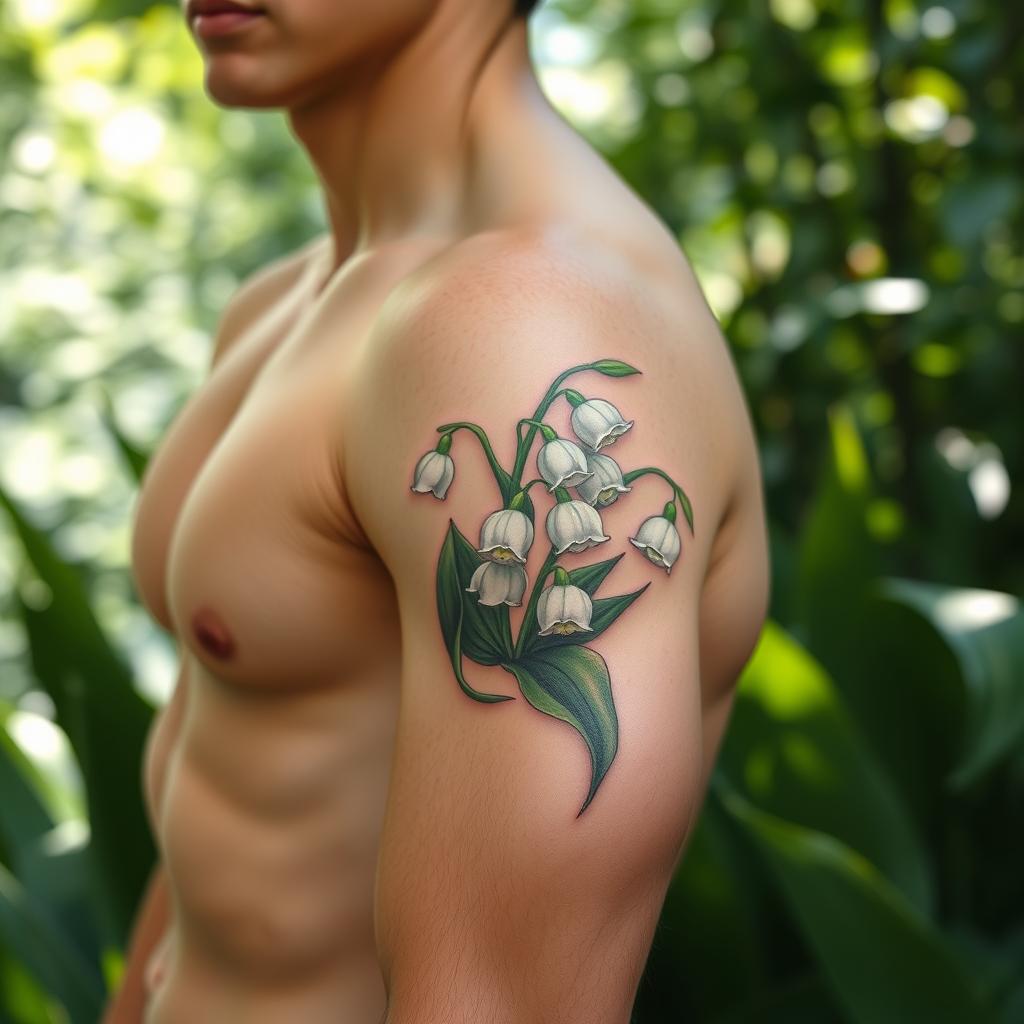 May Birth Flower Tattoo for Men May Birth Flower Tattoo for Men