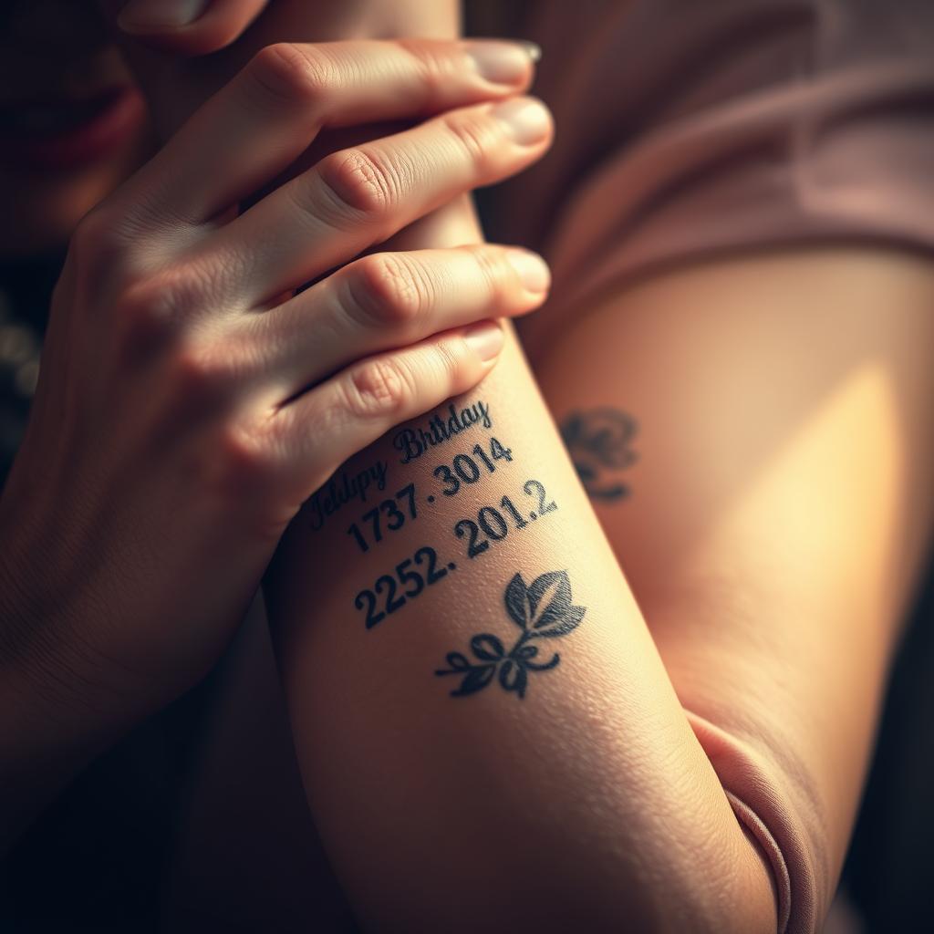 Meaningful Tattoos for Grandma with Dates Meaningful Tattoos for Grandma with Dates