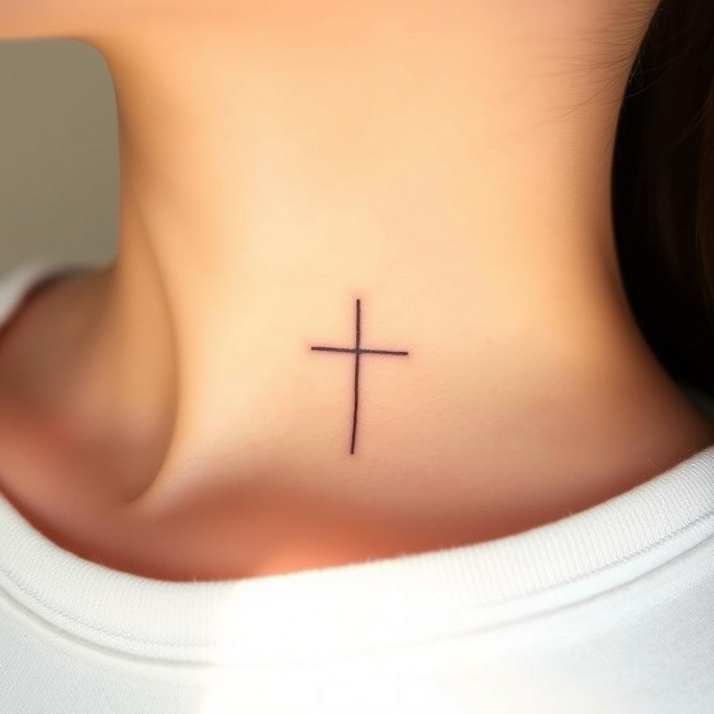 Minimalist Cross Tattoos Design Inspiration