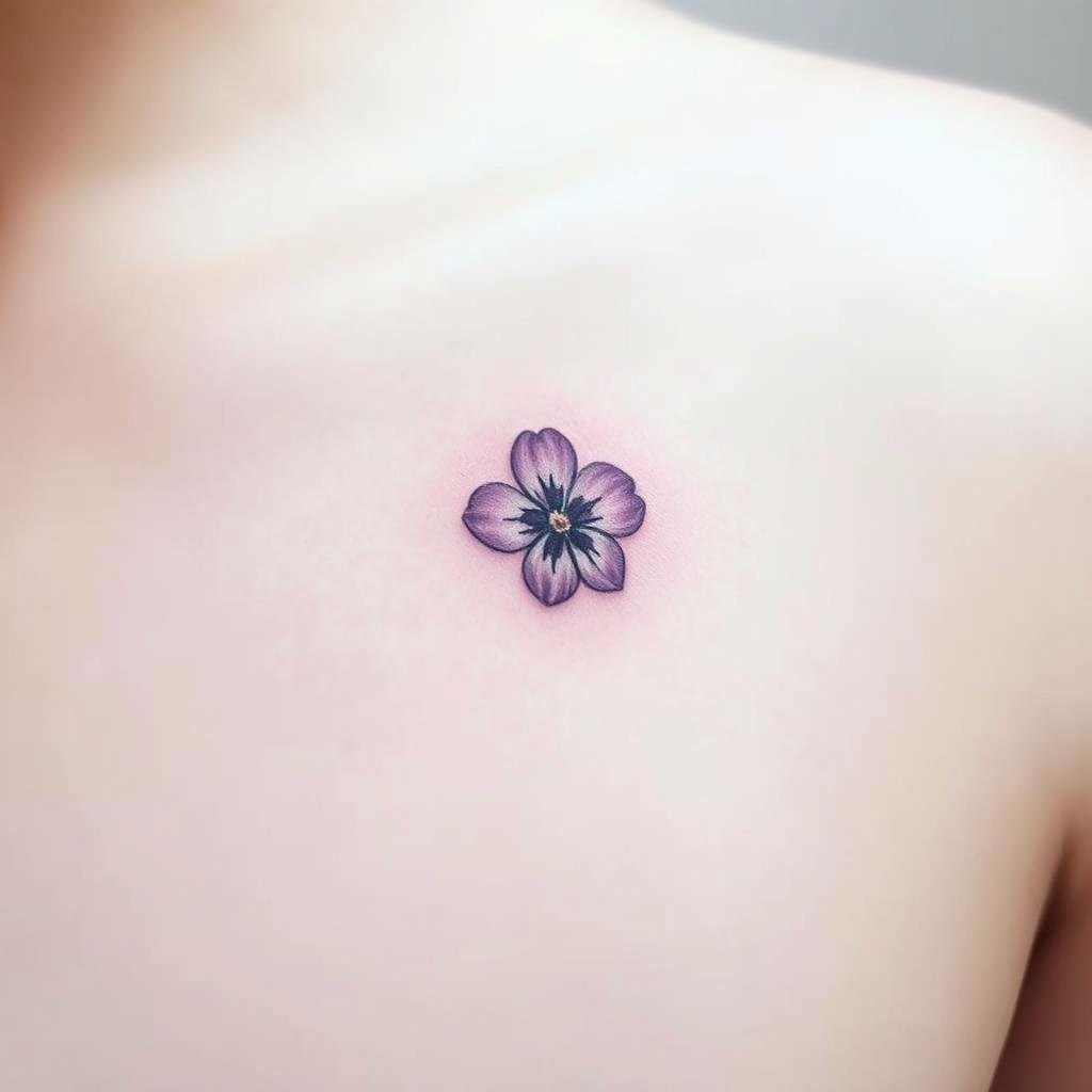 Minimalist February Birth Flower Tattoo Design Minimalist February Birth Flower Tattoo Design