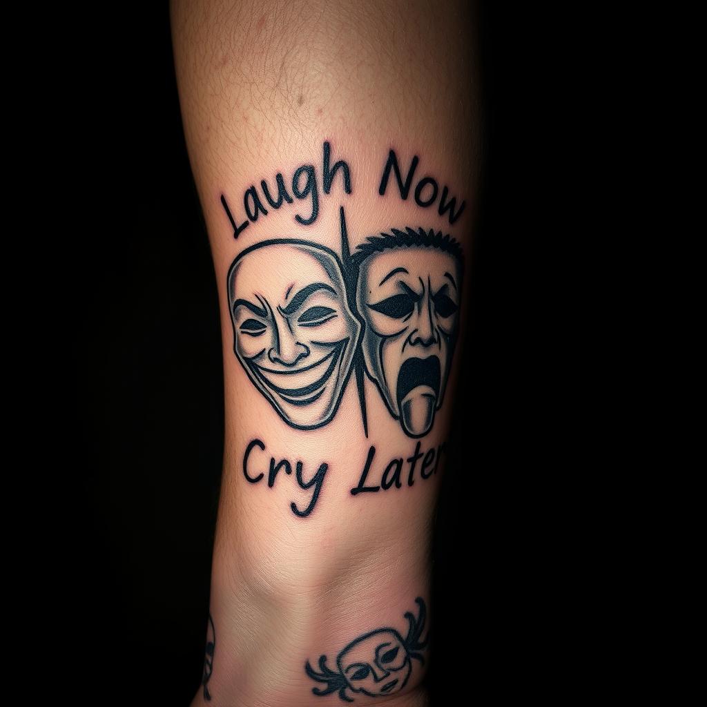 gangster laugh now cry later tattoos gangster laugh now cry later tattoos