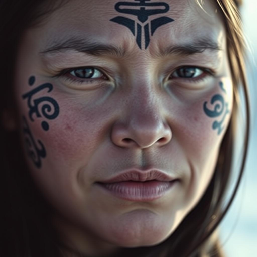 inuit facial tattoos