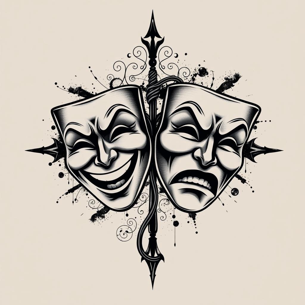 laugh now cry later tattoo design laugh now cry later tattoo design