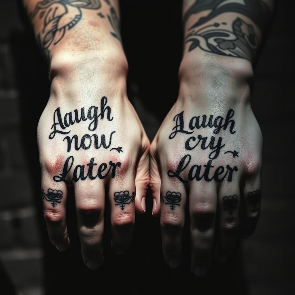 laugh now cry later tattoos laugh now cry later tattoos