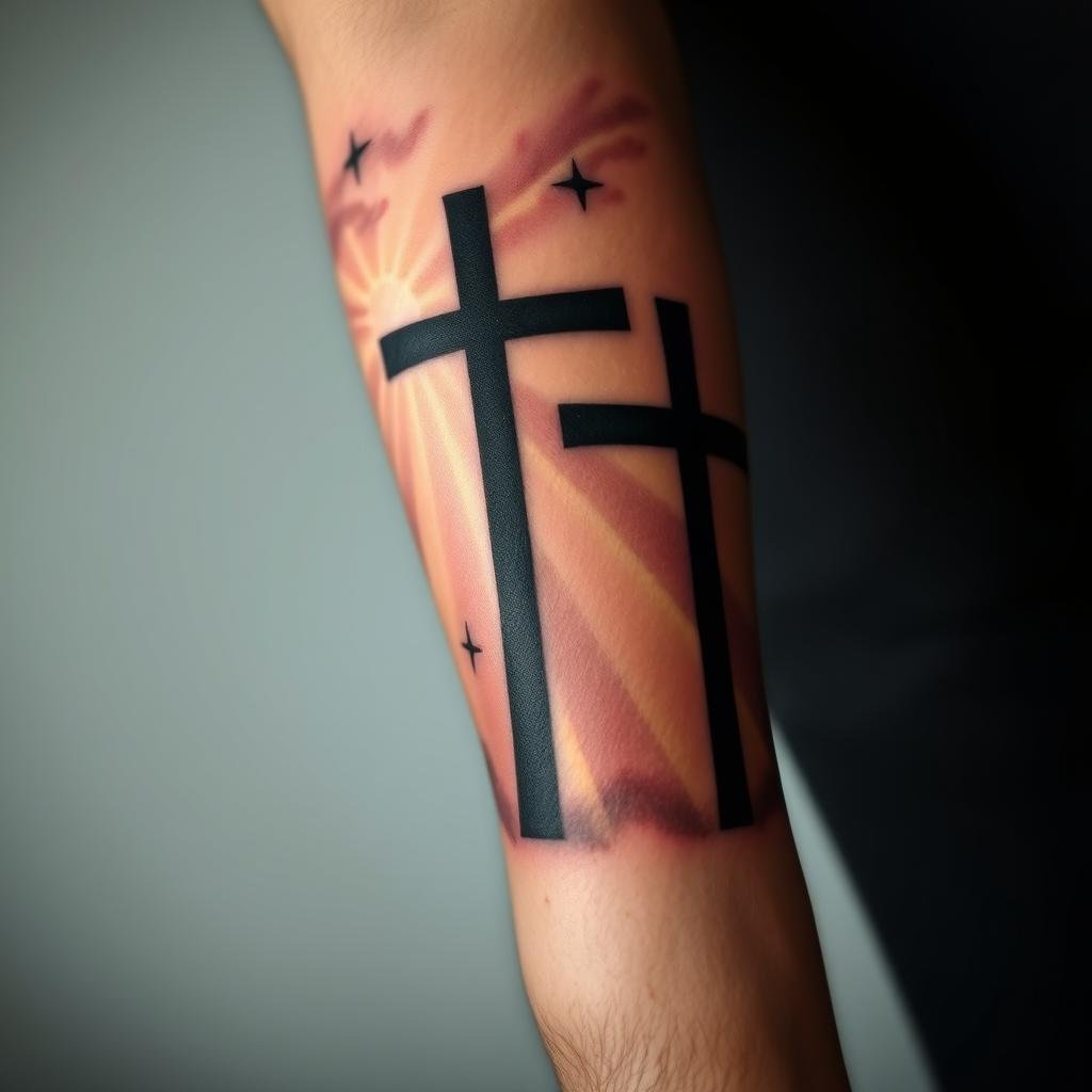three crosses sleeve
