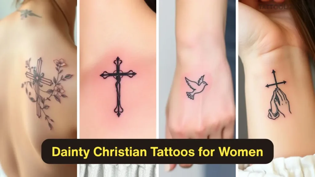 Dainty Christian Tattoos for Women