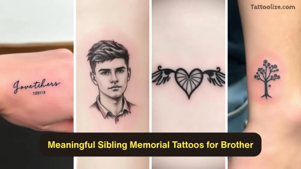 Meaningful Sibling Memorial Tattoos for Brother