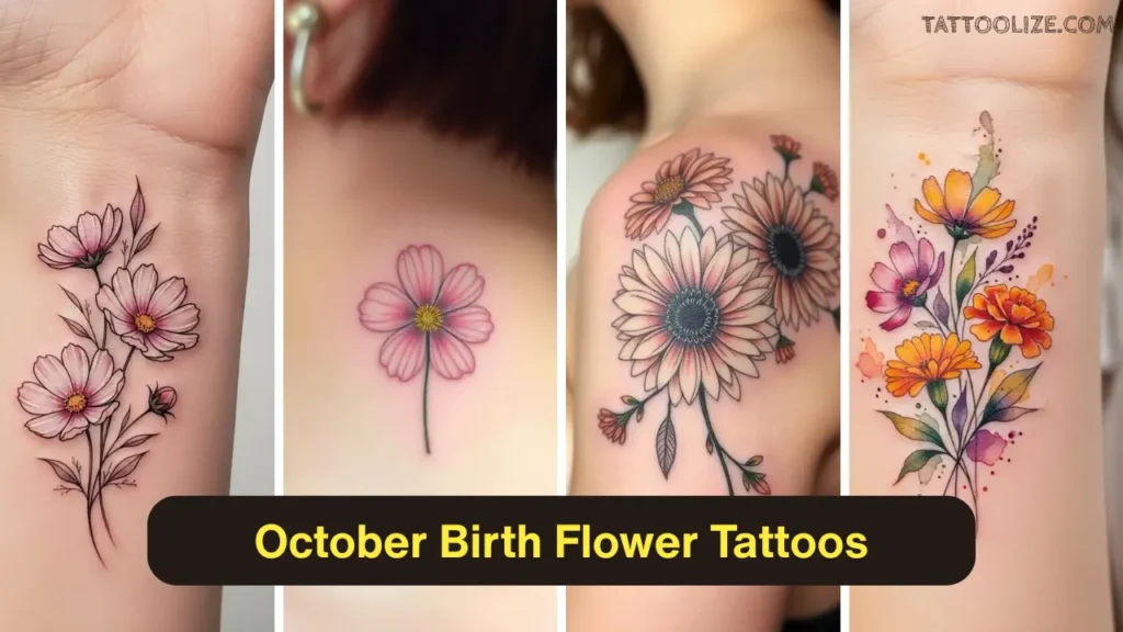 October Birth Flower Tattoos