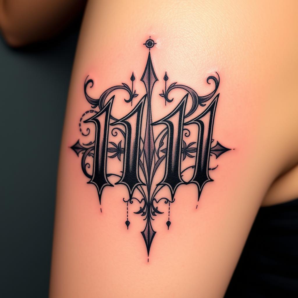 1111 tattoo design 1111 tattoo design