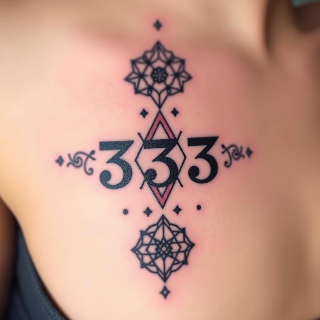 333 tattoo design 333 tattoo design