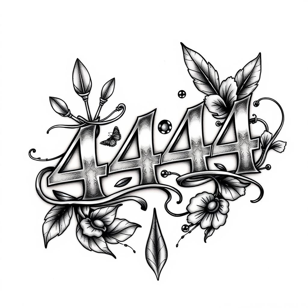 444 tattoo design 444 tattoo design