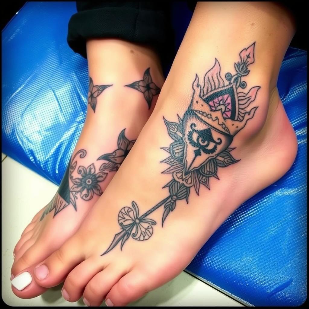 Ankle and Foot Designs tattoo Ankle and Foot Designs tattoo