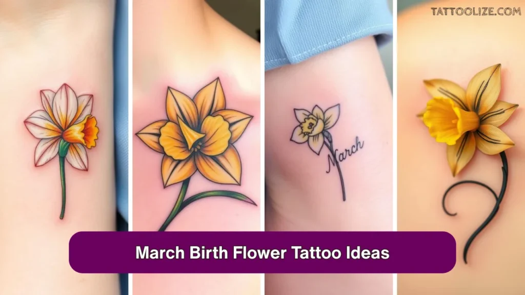 March Birth Flower Tattoo Ideas
