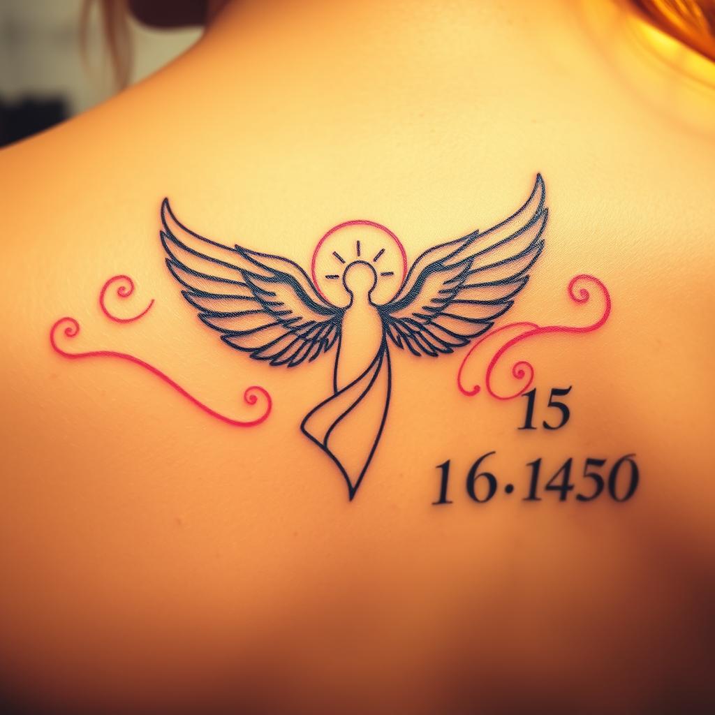 angel number tattoo designs angel number tattoo designs
