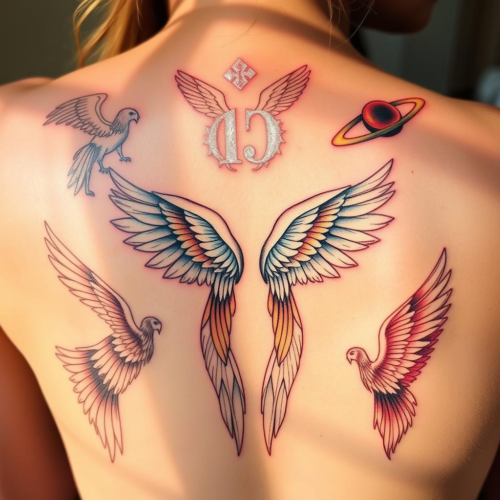 artistic styles for angel number tattoos artistic styles for angel number tattoos